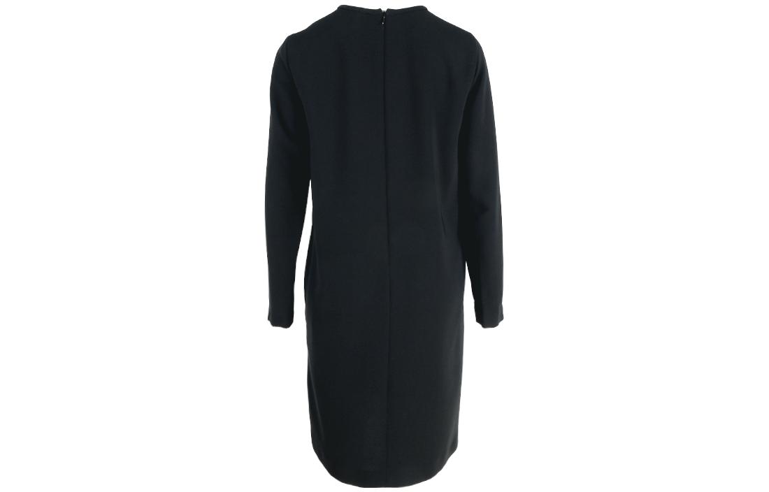 Lookbook (W) ''S Max Mara MaxMara Studio SS23 黑色長袖圓領連身裙 62210437001