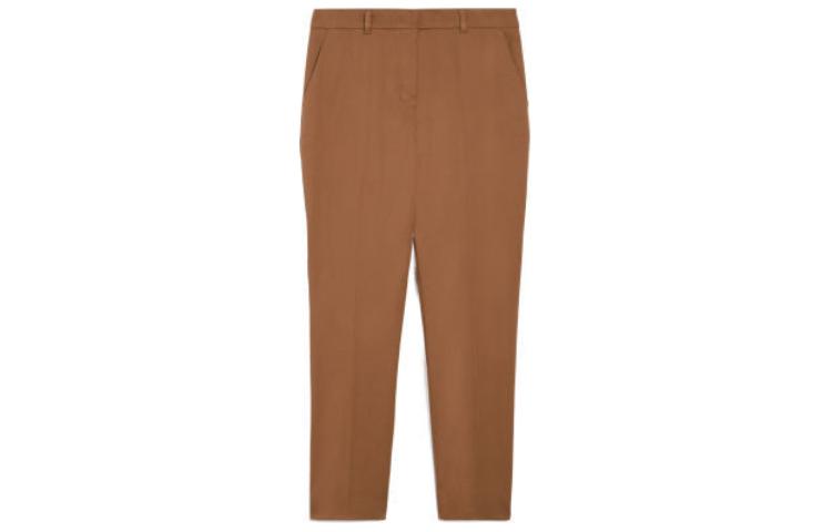 Order (W) ''Pantalón cigarrillo de cintura alta Max Mara Studio Stemma Mujer Casual Tabaco'' 6131064206013-STEMMA