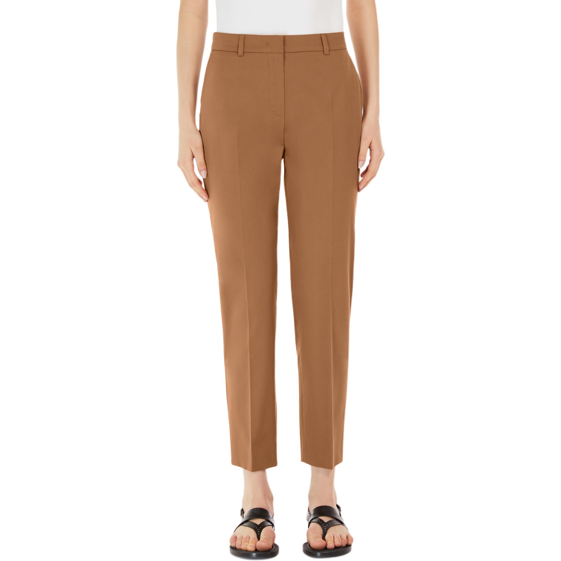 Shop (W) ''Pantalón cigarrillo de cintura alta Max Mara Studio Stemma Mujer Casual Tabaco'' 6131064206013-STEMMA