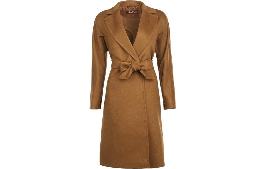 (Women) 'S Max Mara MaxMara Studio Superbo Long Brown Belted Coat for Women. 60161429000059-SUPERBO 圖 2