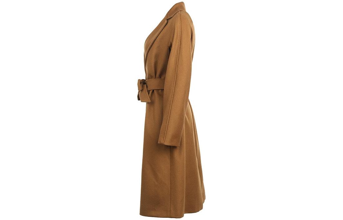 (Women) 'S Max Mara MaxMara Studio Superbo Long Brown Belted Coat for Women. 60161429000059-SUPERBO 圖 4