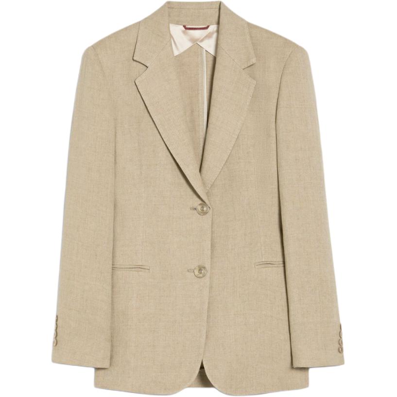 (Women) 'S Max Mara MaxMara Studio Vandea Beige Slim-Fit Single-Breasted  Blazer. 6041034206016-VANDEA 圖 2