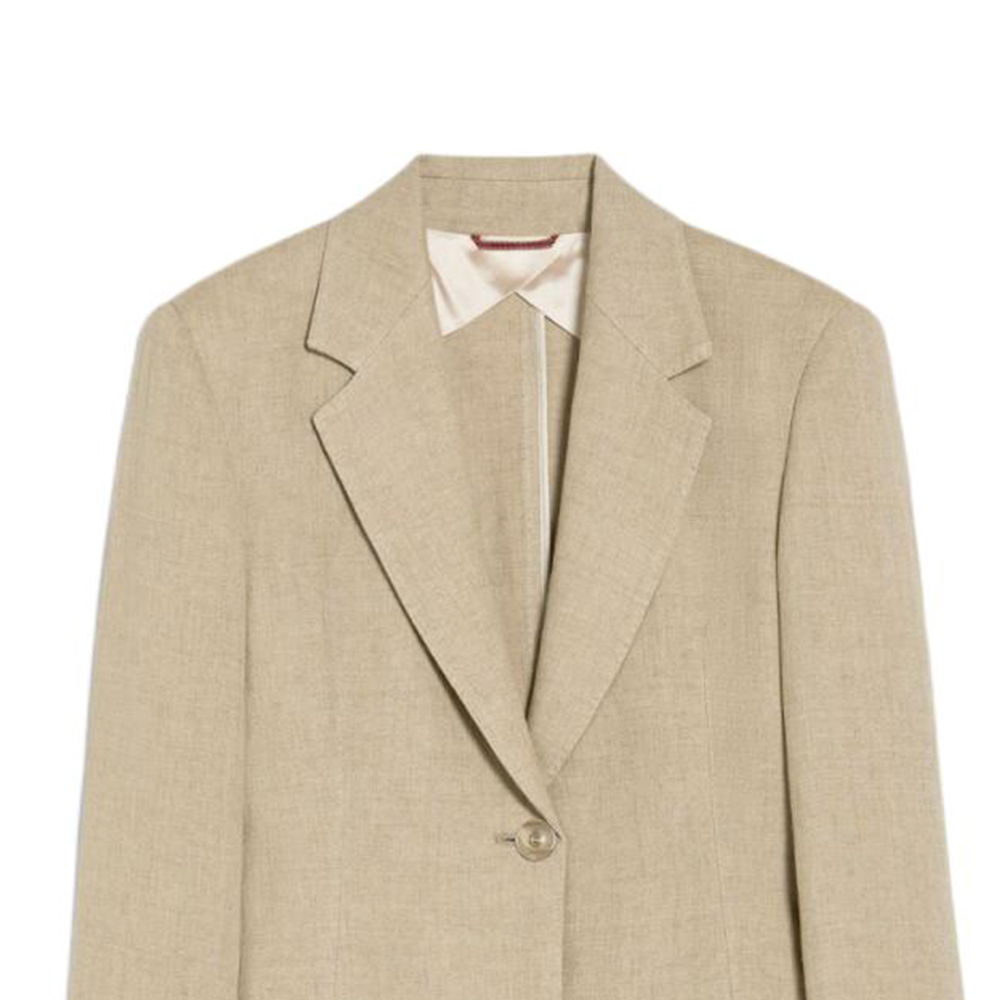 (Women) 'S Max Mara MaxMara Studio Vandea Beige Slim-Fit Single-Breasted  Blazer. 6041034206016-VANDEA 圖 6