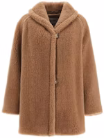 (Women) 'S Max Mara MaxMara TEDDY2 Brown Cashmere Silk Coat 10860303000-TEDDY2 (Women) 'S Max Mara MaxMara TEDDY2 Brown Cashmere Silk Coat 10860303000-TEDDY2