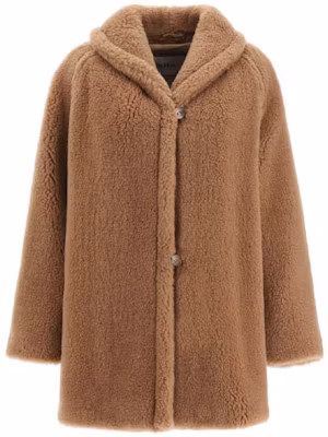(Women) 'S Max Mara MaxMara TEDDY2 Brown Cashmere Silk Coat 10860303000-TEDDY2 Order (Women) 'S Max Mara MaxMara TEDDY2 Brown Cashmere Silk Coat 10860303000-TEDDY2
