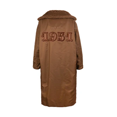 (Women) 'S Max Mara MaxMara Teddy 1951 Anniversary Brown Double-Breasted Mid-Length Coat Women 10162916600-015