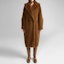 Lookbook (Women) 'S Max Mara MaxMara Teddy Classic Long Coat for Women - Tobacco Brown 1016151306015-TEDGIRL