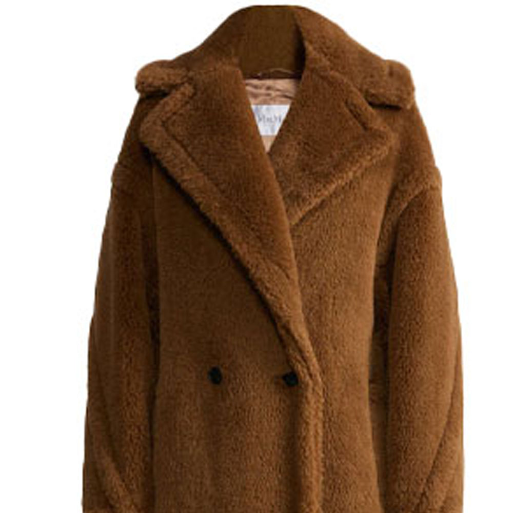 Details for (Women) 'S Max Mara MaxMara Teddy Classic Long Coat for Women - Tobacco Brown 1016151306015-TEDGIRL
