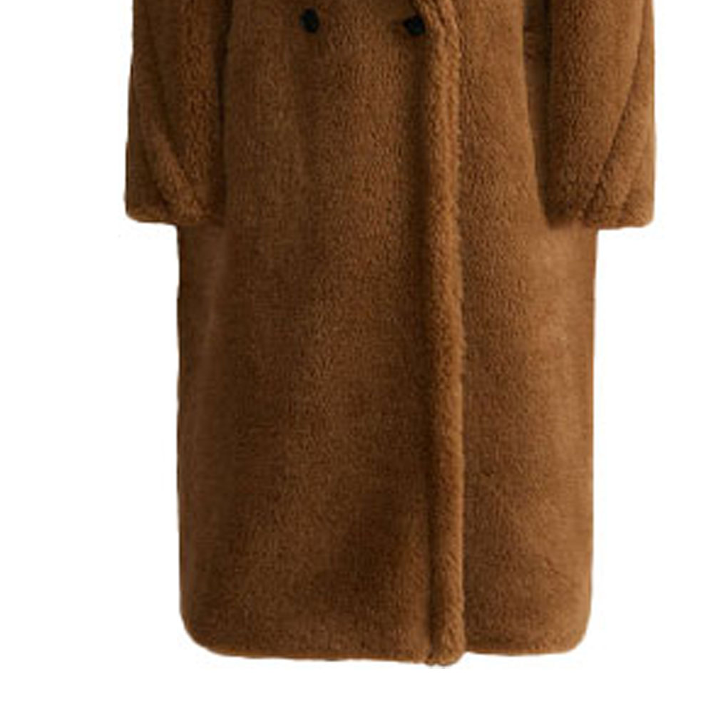 Cheap (Women) 'S Max Mara MaxMara Teddy Classic Long Coat for Women - Tobacco Brown 1016151306015-TEDGIRL