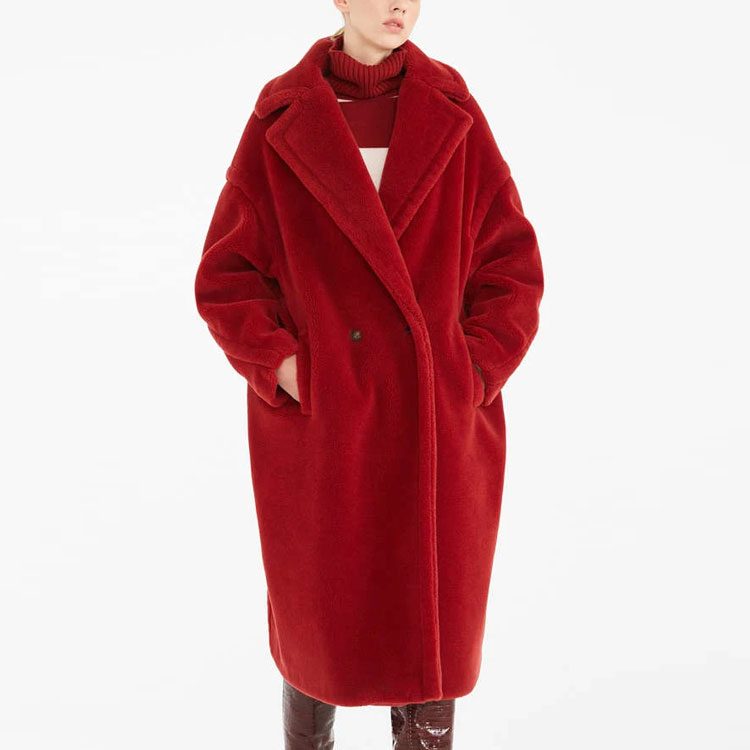 (Women) 'S Max Mara MaxMara Teddy Classic Long Red Teddy Bear Coat. 1016151306012-TEDGIRL 圖 3