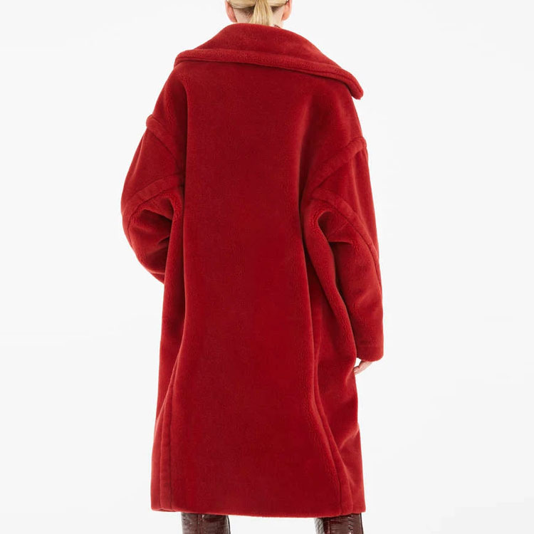 (Women) 'S Max Mara MaxMara Teddy Classic Long Red Teddy Bear Coat. 1016151306012-TEDGIRL 圖 4