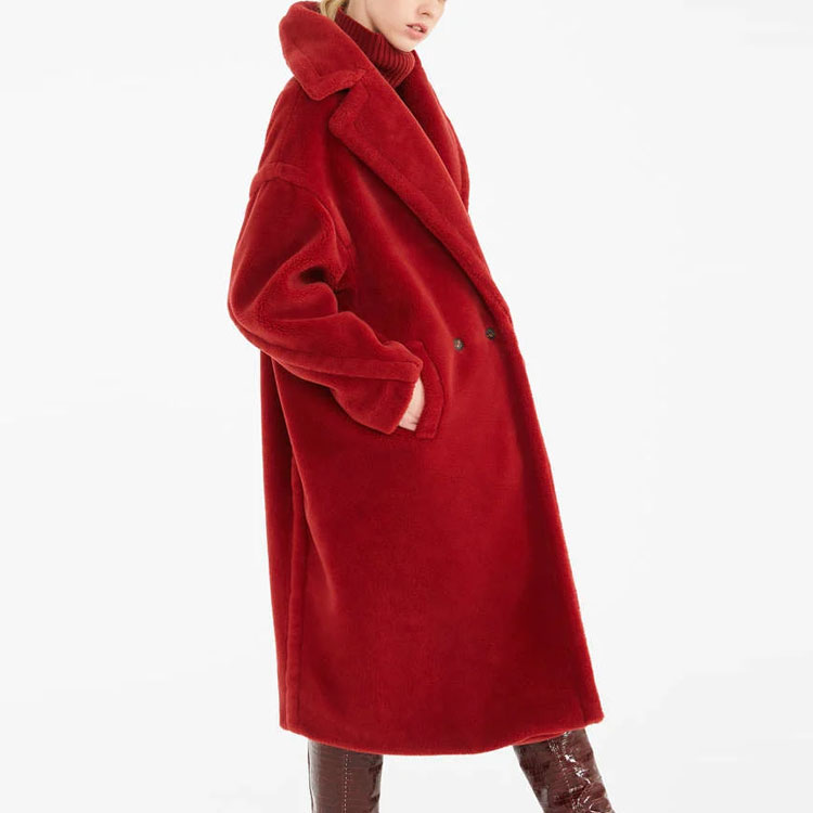 (Women) 'S Max Mara MaxMara Teddy Classic Long Red Teddy Bear Coat. 1016151306012-TEDGIRL 圖 5