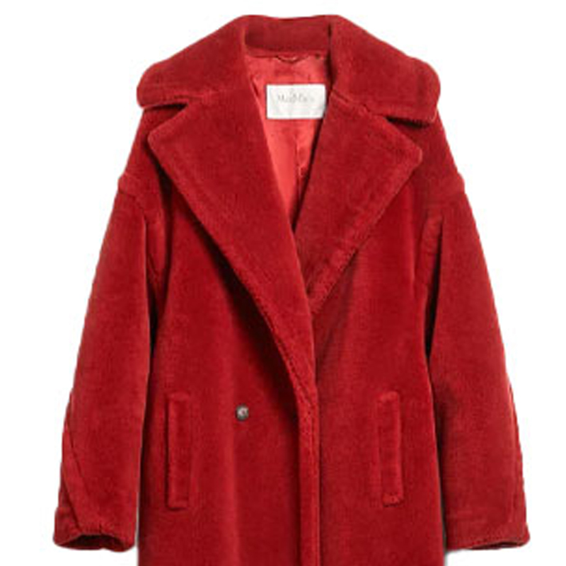 (Women) 'S Max Mara MaxMara Teddy Classic Long Red Teddy Bear Coat. 1016151306012-TEDGIRL 圖 7