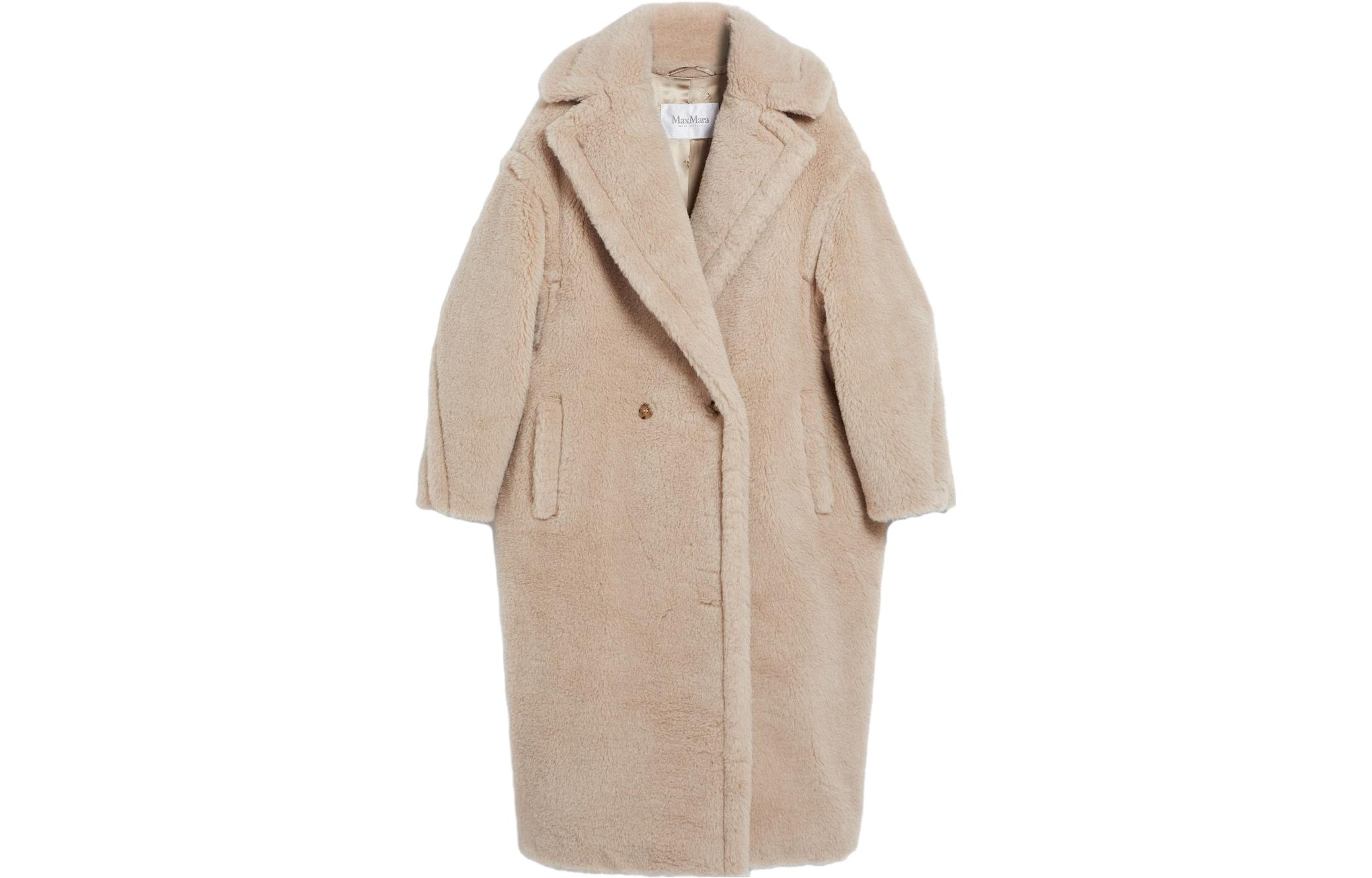 (Women) 'S Max Mara MaxMara Teddy Collection Long Coat Sand Beige 1016150306002-TEDGIRL