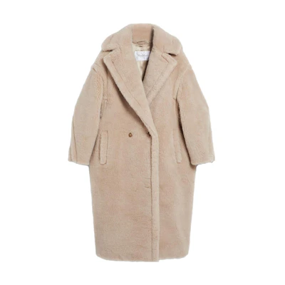 (Women) 'S Max Mara MaxMara Teddy Collection Long Coat Sand Beige 1016150306002-TEDGIRL