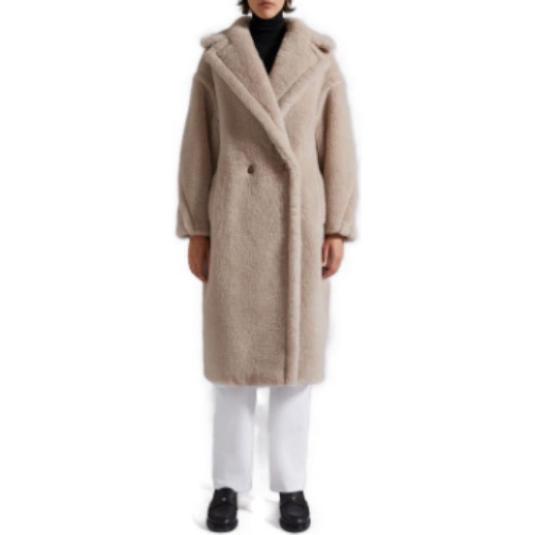 Lookbook (Women) 'S Max Mara MaxMara Teddy Collection Long Coat Sand Beige 1016150306002-TEDGIRL