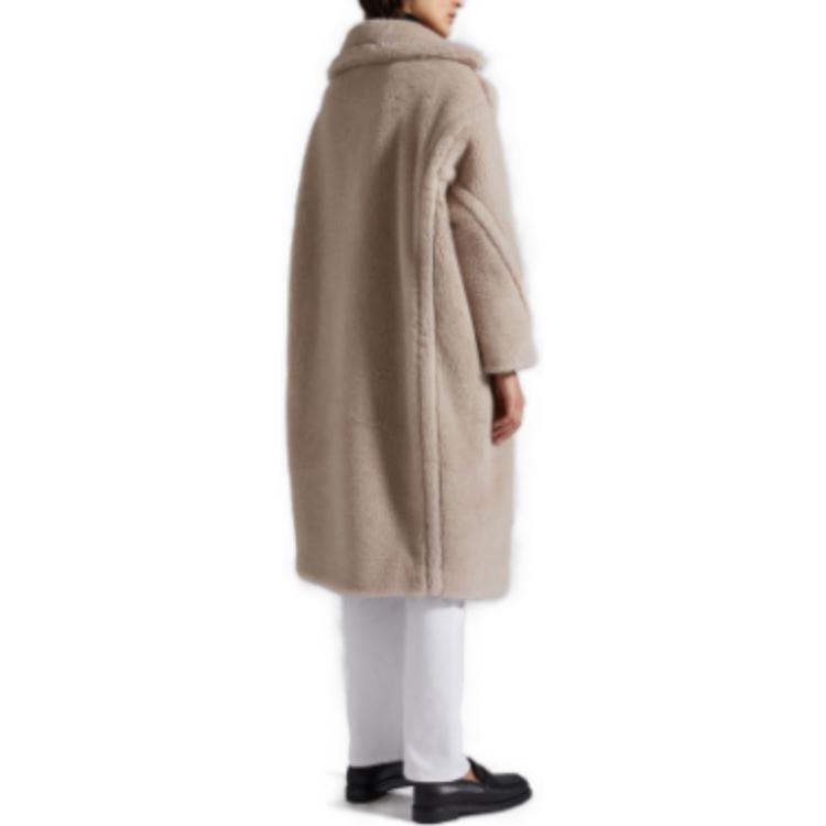 Shop (Women) 'S Max Mara MaxMara Teddy Collection Long Coat Sand Beige 1016150306002-TEDGIRL