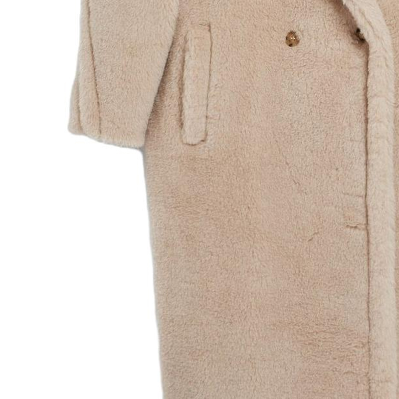 Sizing (Women) 'S Max Mara MaxMara Teddy Collection Long Coat Sand Beige 1016150306002-TEDGIRL