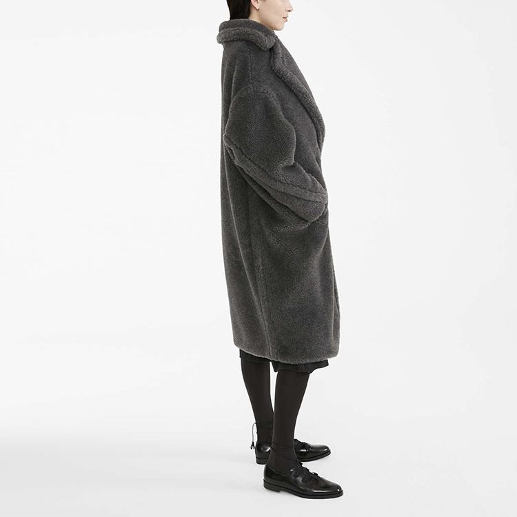 Details for (Women) 'S Max Mara MaxMara Teddy Long Coat Classic Bear Deep Grey 1016070306001-TEDDY1