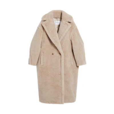 (Women) 'S Max Mara MaxMara Teddy Series Beige Classic Collar Button-Up Coat for Women 1016049306002-TEDGIRL