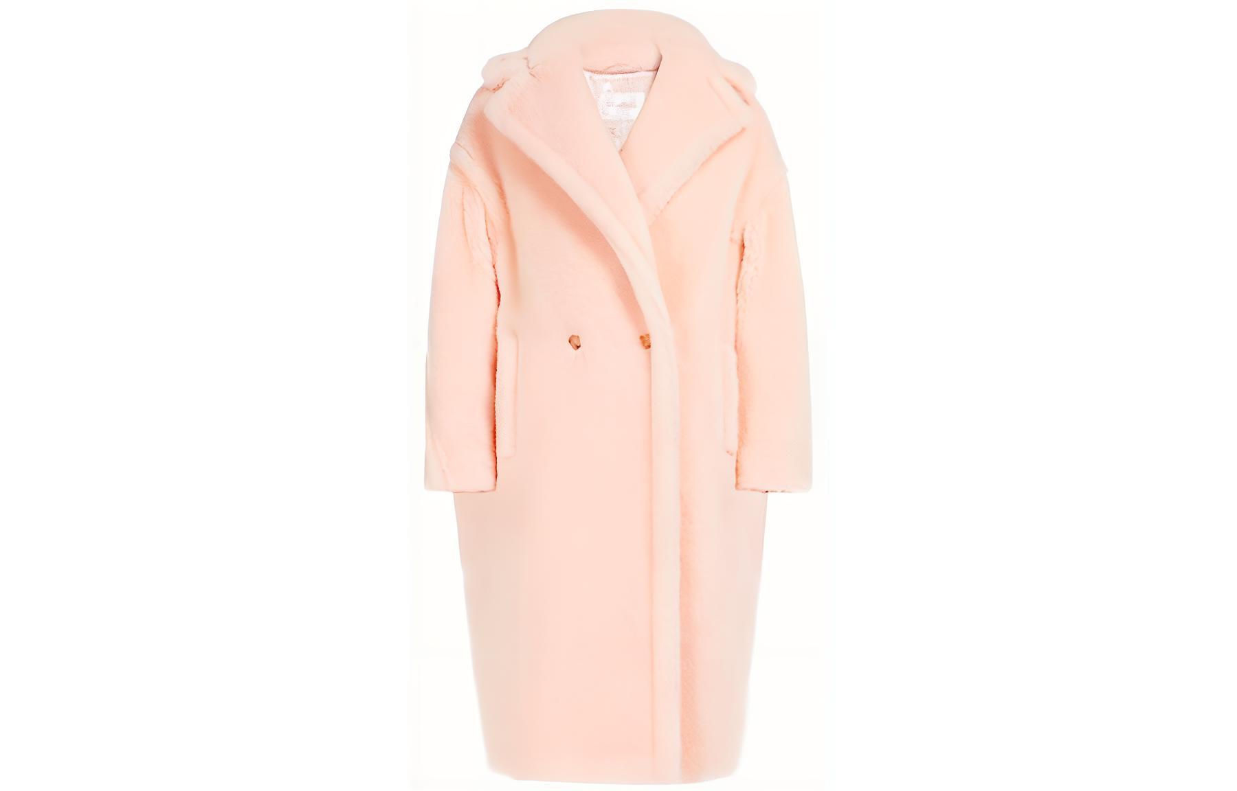 Order (W) ''S Max Mara MaxMara Teddy 系列經典女裝長版大衣 - 粉紅色。 1011052106009-TEDGIRL