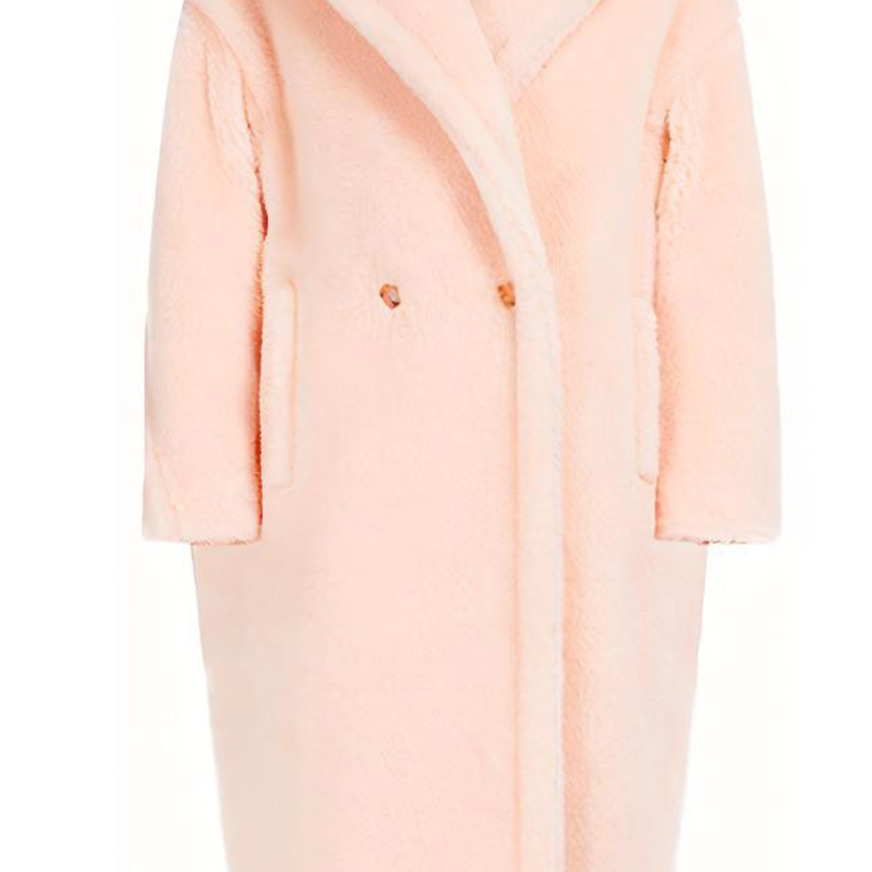 Sizing (W) ''S Max Mara MaxMara Teddy 系列經典女裝長版大衣 - 粉紅色。 1011052106009-TEDGIRL