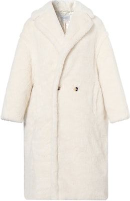 (Women) 'S Max Mara MaxMara Teddy White Wool Blend Double-Faced Coat 1016150306001-TEDGIRL Order (Women) 'S Max Mara MaxMara Teddy White Wool Blend Double-Faced Coat 1016150306001-TEDGIRL