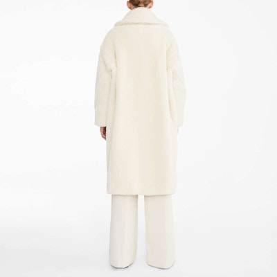 (Women) 'S Max Mara MaxMara Teddy White Wool Blend Double-Faced Coat 1016150306001-TEDGIRL Details for (Women) 'S Max Mara MaxMara Teddy White Wool Blend Double-Faced Coat 1016150306001-TEDGIRL