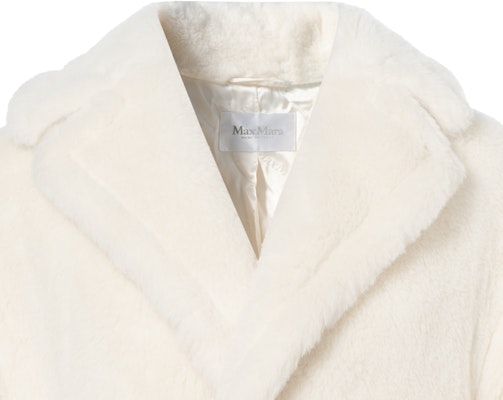 (Women) 'S Max Mara MaxMara Teddy White Wool Blend Double-Faced Coat 1016150306001-TEDGIRL Cheap (Women) 'S Max Mara MaxMara Teddy White Wool Blend Double-Faced Coat 1016150306001-TEDGIRL
