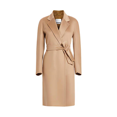 (Women) 'S Max Mara MaxMara Tedgirl Pure Cashmere Brown Coat Handcrafted Outerwear. 1011071106-TEDGIRL