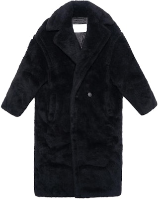 (W) マックスマーラ Tedgirl テディコート ブラック ウールブレンド ロングコート 10161513600-008-TEDGIRL Buy (W) マックスマーラ Tedgirl テディコート ブラック ウールブレンド ロングコート 10161513600-008-TEDGIRL