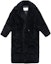 Buy (W) マックスマーラ Tedgirl テディコート ブラック ウールブレンド ロングコート 10161513600-008-TEDGIRL
