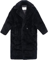 (W) マックスマーラ Tedgirl テディコート ブラック ウールブレンド ロングコート 10161513600-008-TEDGIRL Order (W) マックスマーラ Tedgirl テディコート ブラック ウールブレンド ロングコート 10161513600-008-TEDGIRL