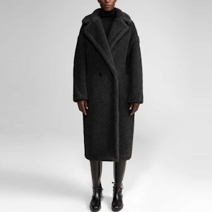 (W) マックスマーラ Tedgirl テディコート ブラック ウールブレンド ロングコート 10161513600-008-TEDGIRL Shop (W) マックスマーラ Tedgirl テディコート ブラック ウールブレンド ロングコート 10161513600-008-TEDGIRL