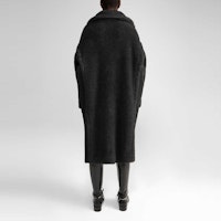 (W) マックスマーラ Tedgirl テディコート ブラック ウールブレンド ロングコート 10161513600-008-TEDGIRL Purchase (W) マックスマーラ Tedgirl テディコート ブラック ウールブレンド ロングコート 10161513600-008-TEDGIRL