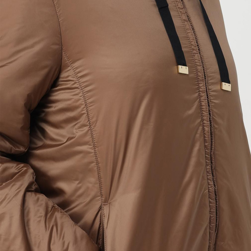 Purchase (W) ''Max Mara The Cube'' Jaket Hoodie Zip-Up Coklat Pejal 2429486024600-051