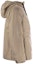 Shop (Women) 'S Max Mara MAXMARA THE CUBE Khaki Drawstring Hooded Zip-Up Jacket 1948107406-007