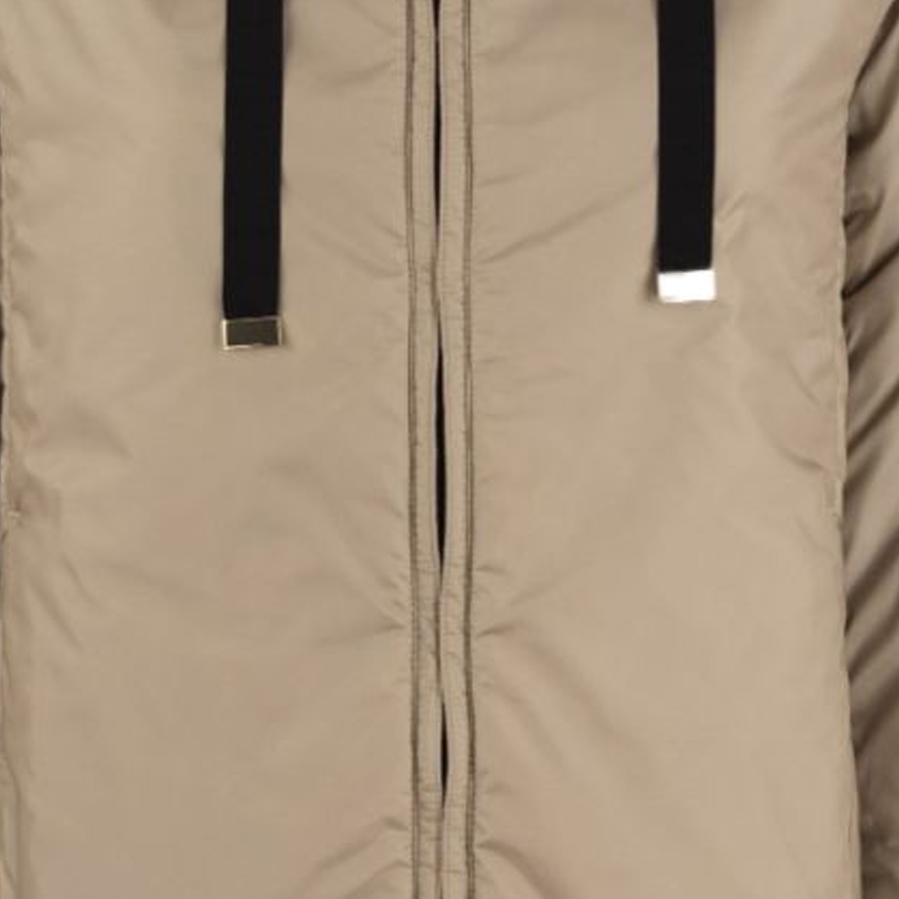 Sizing (Women) 'S Max Mara MAXMARA THE CUBE  Khaki Drawstring Hooded Zip-Up Jacket 1948107406-007