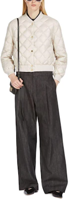 (W) ''S Max Mara MAXMARA THE CUBE 可雙面穿綢緞米色飛行夾克 9481014406-081 Lookbook (W) ''S Max Mara MAXMARA THE CUBE 可雙面穿綢緞米色飛行夾克 9481014406-081