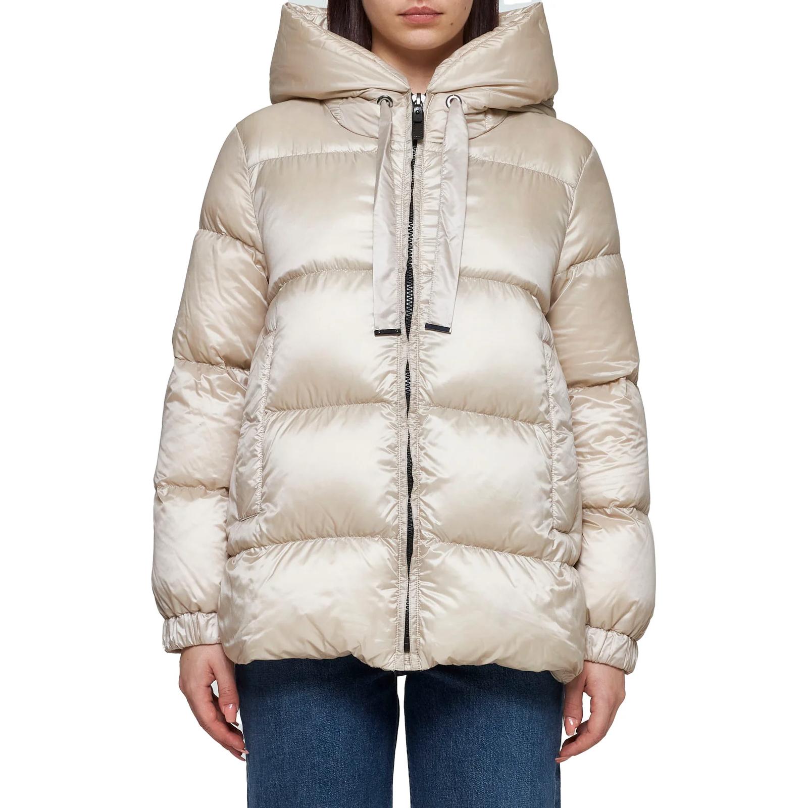 (Women) 'S Max Mara MAXMARA THE CUBE  Zip Pocket Hoodie Jacket Light Brown 2429486015600-012 圖 3