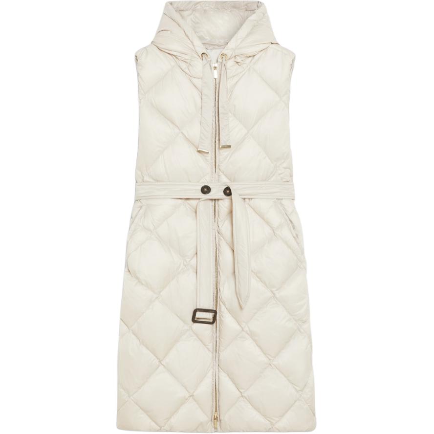 (Women) 'S Max Mara MaxMara TREGIL Water-Repellent White Hooded Midi Sleeveless Gilet for Women. 9296024506081-TREGIL 圖 2