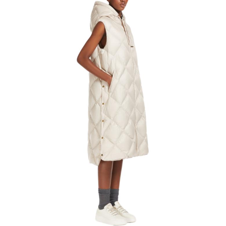 (Women) 'S Max Mara MaxMara TREGIL Water-Repellent White Hooded Midi Sleeveless Gilet for Women. 9296024506081-TREGIL 圖 5