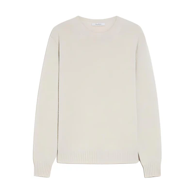 (Women) 'S Max Mara MaxMara Viglio Oversized Crewneck Pullover Sweater for Women - Beige 1366184206002-VIGLIO