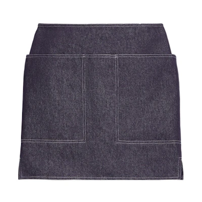 (Women) 'S Max Mara MaxMara Vivetta Dark Blue A-Line Denim Cotton Skirt 1101012206001-VIVETTA