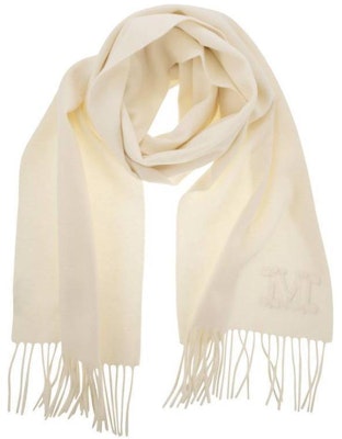 (Women) 'S Max Mara MaxMara White Cashmere Fringe Knit Scarf POIZON2406211529 Order (Women) 'S Max Mara MaxMara White Cashmere Fringe Knit Scarf POIZON2406211529