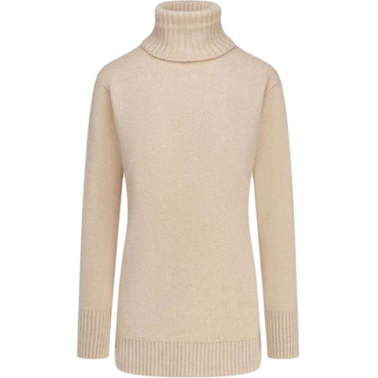 (Women) 'S Max Mara MaxMara Wool Turtleneck Pullover Sweater Camel Color 13660203600094-002