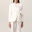 Shop (Women) 'S Max Mara MaxMara Wool V-Neck Blazer White 10460319600-001