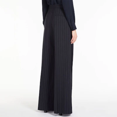 (W) 막스마라 Xavier 하이웨이스트 핀스트라이프 울 팬츠 블랙 1131103106002-XAVIER Purchase (W) 막스마라 Xavier 하이웨이스트 핀스트라이프 울 팬츠 블랙 1131103106002-XAVIER