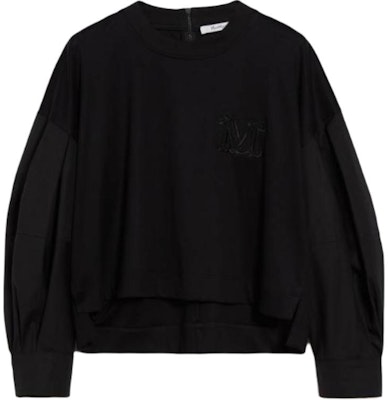 (W) S MAX MARA 黑色棉質長袖圓領T恤 1941014206002 - DOLLY Buy (W) S MAX MARA 黑色棉質長袖圓領T恤 1941014206002 - DOLLY