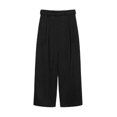 (Women) 'S Max Mara S MAX MARA Dina High-Waisted Loose Straight-Leg Black Casual Pants Women 2429136011000015DINA